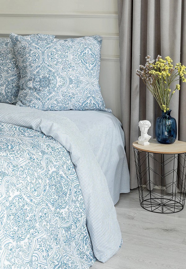 Постельное белье Евро Унисон синий, размер 00, фото 3