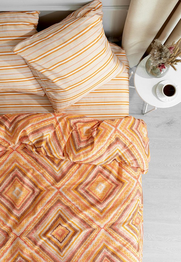 Постельное белье Евро Унисон оранжевый, размер 00, фото 5