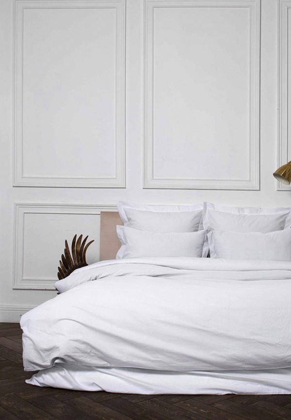 

Постельное белье Евро Sonno, Белый, FLORA