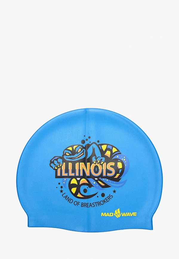 

Шапочка для плавания MadWave, Голубой, ILLINOIS