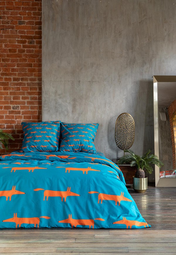 Постельное белье Евро Унисон синий, размер 00, фото 3