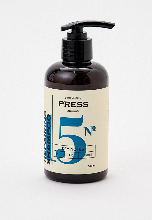 

Шампунь Press Gurwitz Perfumerie, Прозрачный, восстанавливающий, №15, Безсульфатный, с нотами ириса,инжира,сандала, 300 мл