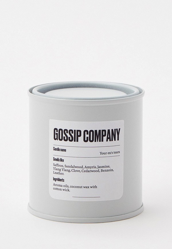 

Свеча ароматическая Gossip Company, Серый, Your ex's tears