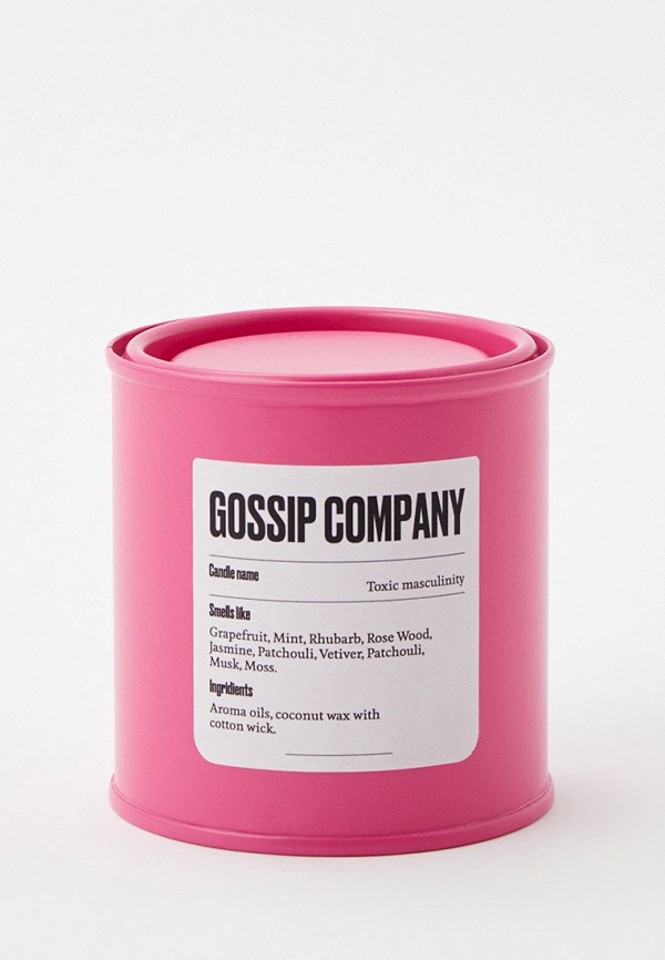 

Свеча ароматическая Gossip Company, Розовый, Toxic Masculinity, 200 г