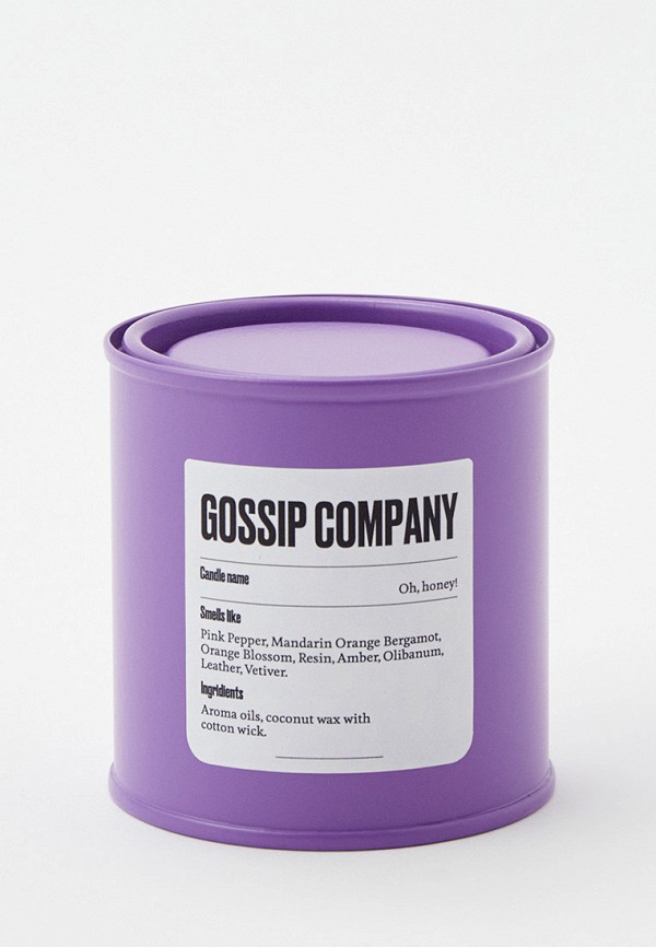 

Свеча ароматическая Gossip Company, Фиолетовый, Oh, honey!