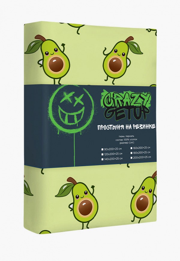 Простыня детская Crazy Getup зеленый, размер 00, фото 3