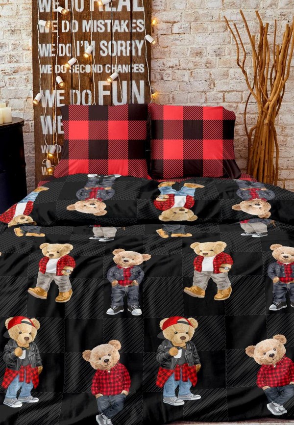 фото Постельное белье 1,5-спальное crazy getup