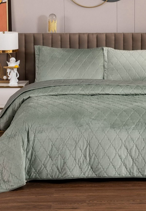 Комплект с покрывалом Sofi De Marko зеленый, размер 00, фото 3