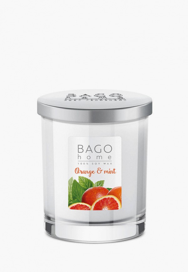 Свеча ароматическая Bago Home Апельсин с мятой, 132 г