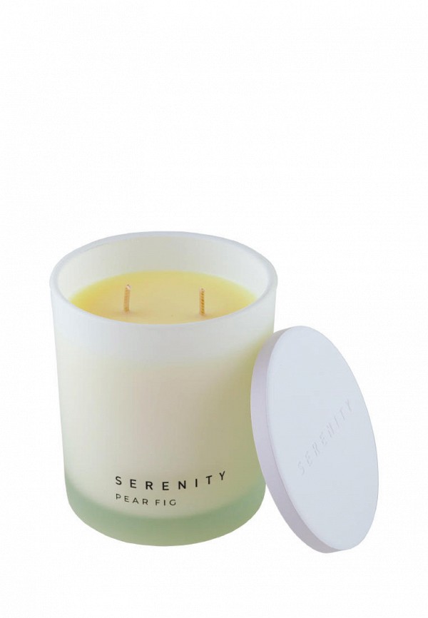 Свеча ароматическая Aroma Doma Serenity Груша и инжир 8,8х8,8х10 см