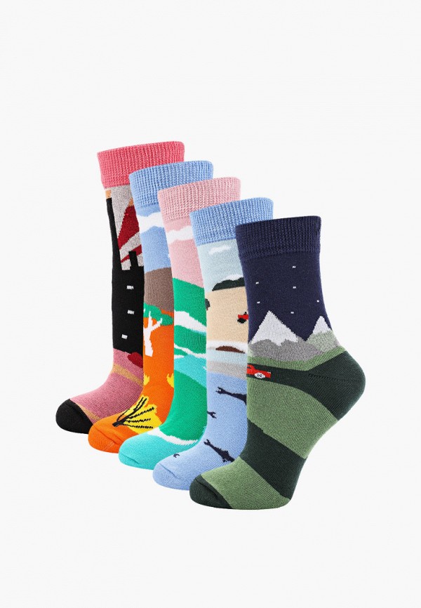 

Носки 5 пар bb socks, Разноцветный, утепленные