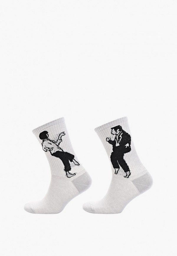 Носки 3 пары bb socks цвет серый  Фото 2