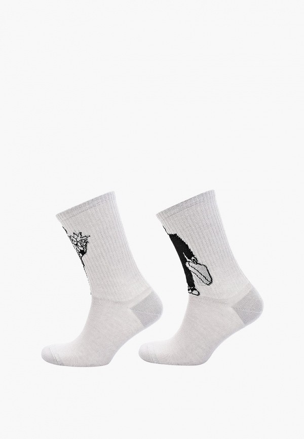 Носки 3 пары bb socks цвет серый  Фото 4