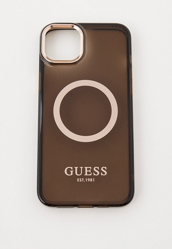 Чехол для iPhone Guess 14 Plus из пластика и силикона с MagSafe чехол mypads для xiaomi mi5s plus из качественного износостойкого силикона черная