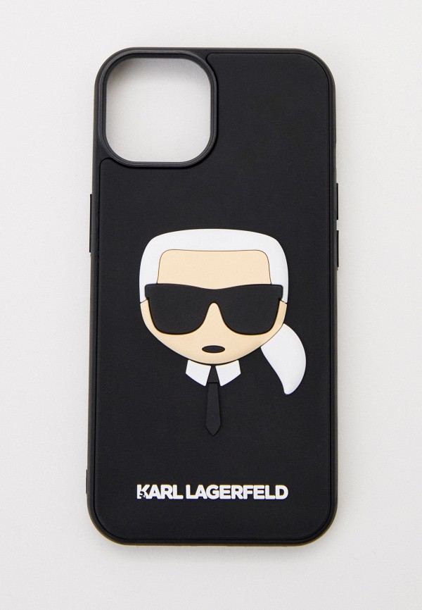 

Чехол для iPhone Karl Lagerfeld, Черный, 14 с 3D принтом