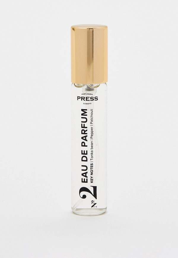

Парфюмерная вода Press Gurwitz Perfumerie, Прозрачный, №2 c нотами бобов тонка, перца и пачули, 10 мл.