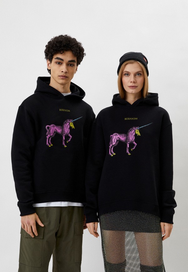 

Худи Berhasm, Черный, Unicorns are Pink