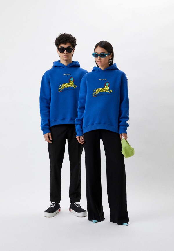 Худи Berhasm синий, размер 48, фото 2