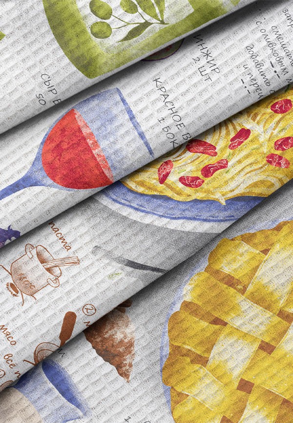 фото Набор полотенец кухонных унисон