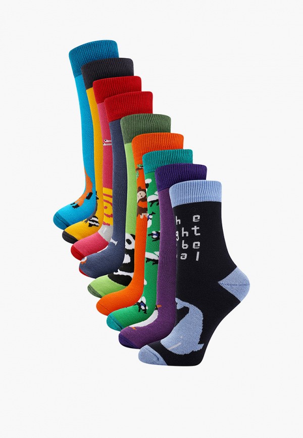 Носки 9 пар bb socks цвет разноцветный 