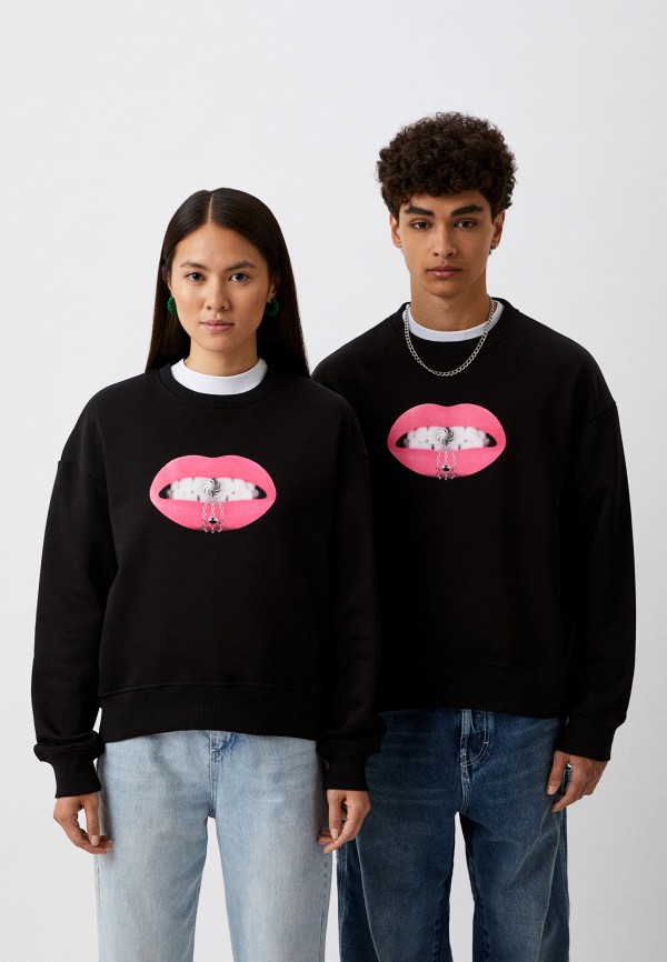 

Свитшот Berhasm, Черный, Lips