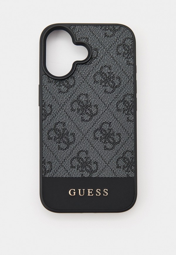 Чехол для iPhone Guess 16, из экокожи PU leather Metal logo