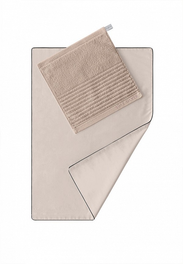 Полотенце и наволочка Soft Silver бежевый, размер 00, фото 3