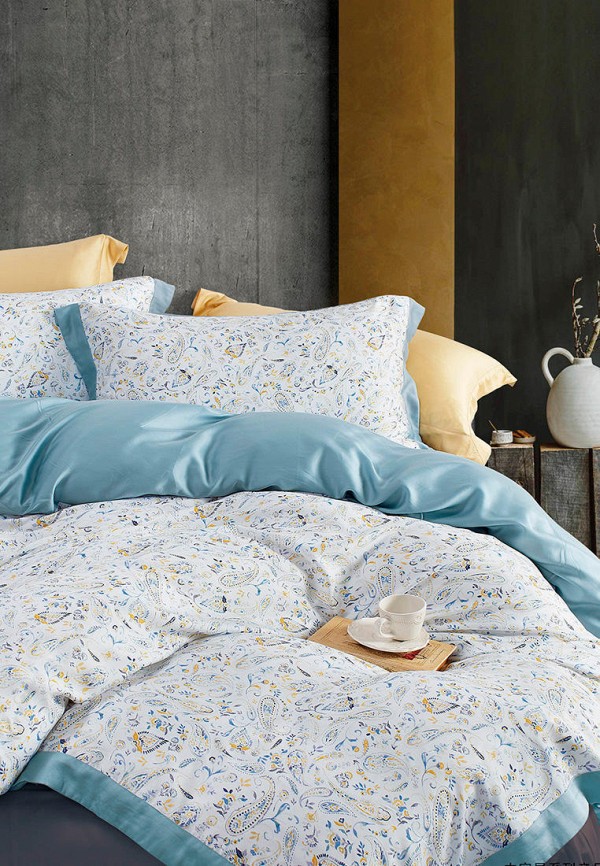 

Постельное белье Евро Bellehome, Разноцветный, Маркесса, тенсель-премиум