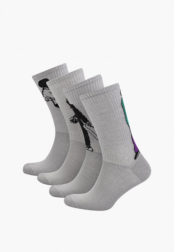 Носки 4 пары bb socks цвет Серый 