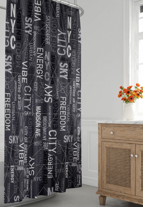 фото Штора для ванной унисон