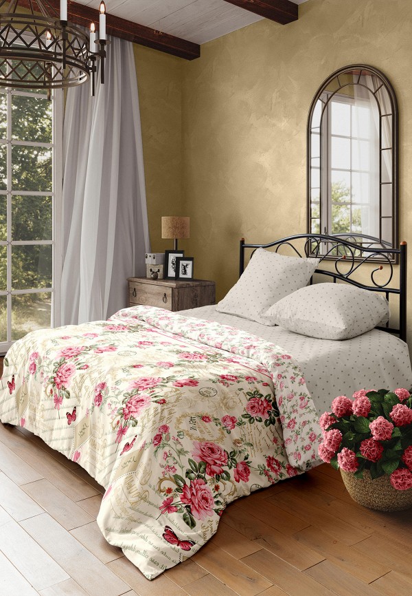 Постельное белье Евро Mia Cara бежевый, размер 00, фото 2