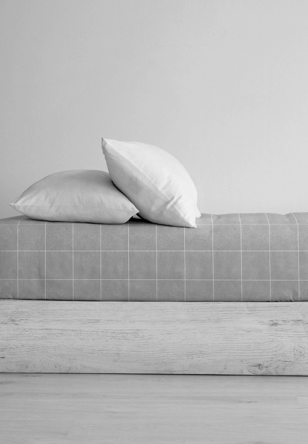 Простыня Евро Унисон серый, размер 00, фото 2