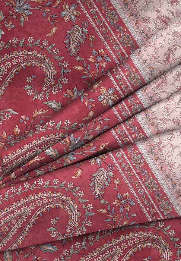 Постельное белье 2-спальное Унисон бордовый, размер 00, фото 2