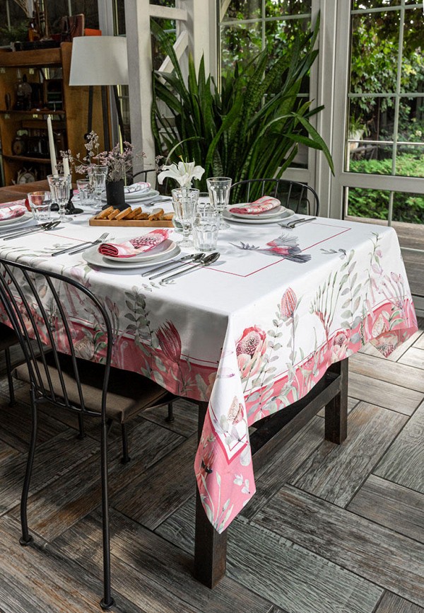 

Скатерть Bellehome, Белый, Флора и фауна 140х170