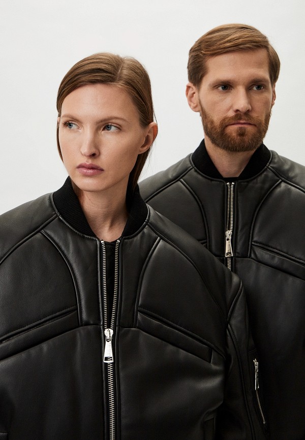 фото Куртка кожаная утепленная arligent