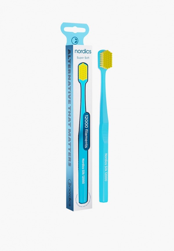 Зубная щетка Nordics с очень мягкой щетиной маленькая бамбуковая зубная щетка с мягкой щетиной белый ekoloco
