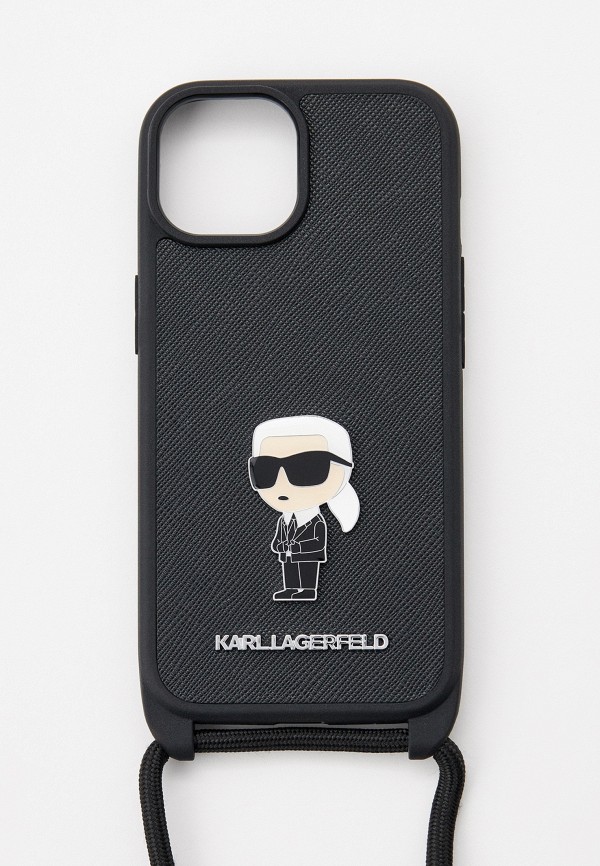 

Чехол для iPhone Karl Lagerfeld, Черный, 15, кросс-боди