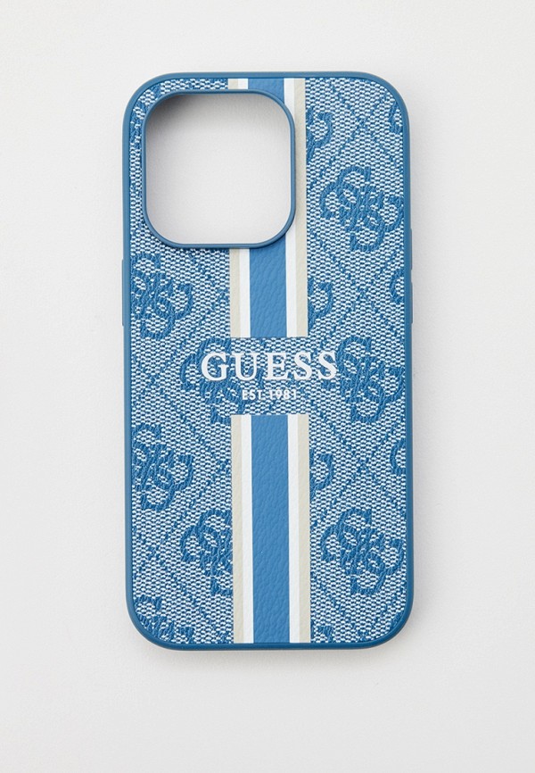 

Чехол для iPhone Guess, Голубой, 14 Pro, с MagSafe