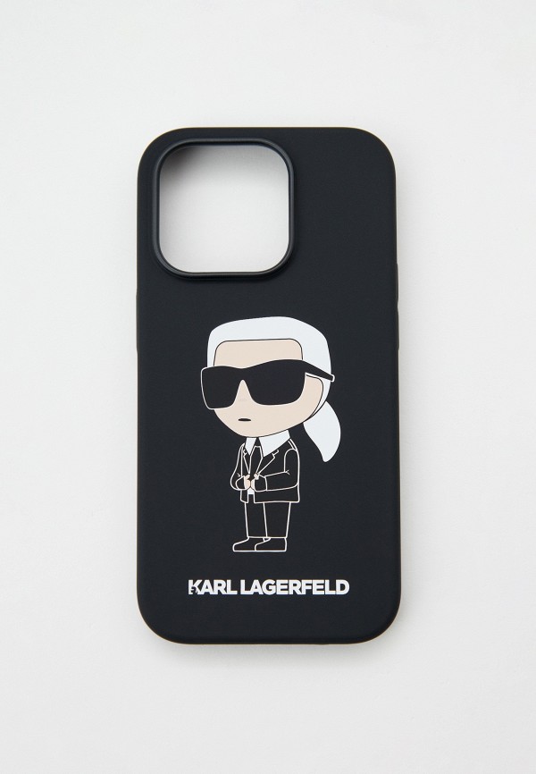 

Чехол для iPhone Karl Lagerfeld, Черный, 14 Pro, силиконовый