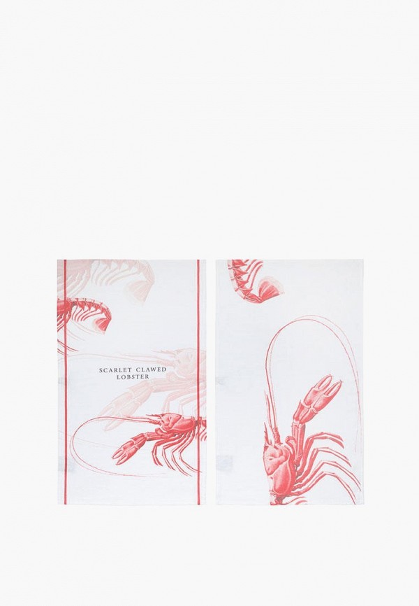 

Набор полотенец кухонных Bellehome, Белый, Lobster 40х70 см 2 шт