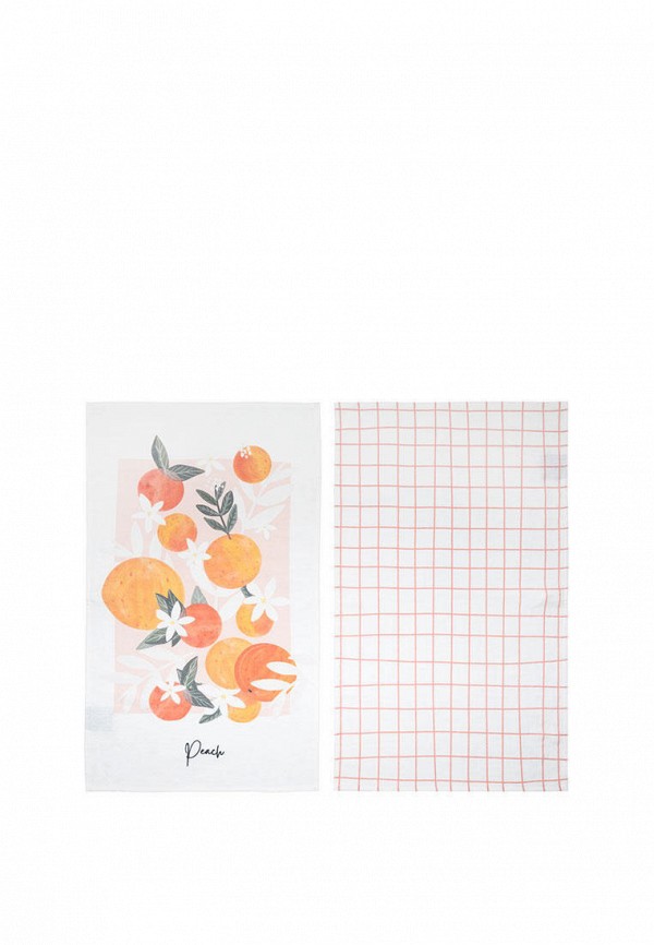

Набор полотенец кухонных Bellehome, Белый, Lamoda Exclusive, Peach 40х70 см 2 шт