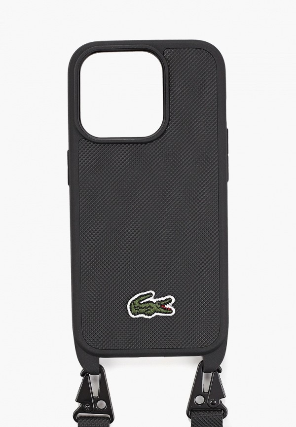 

Чехол для iPhone Lacoste, Черный, 15 Pro, кросс-боди