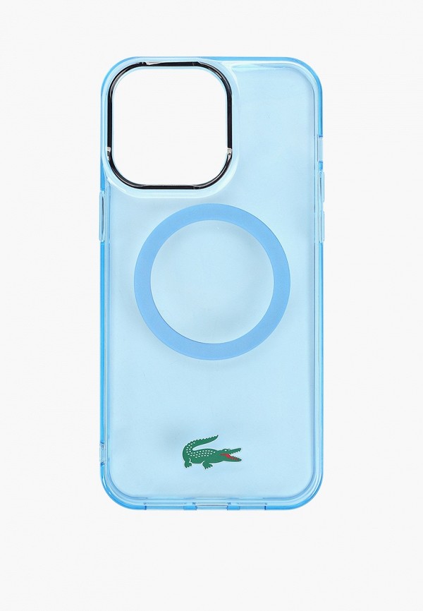 

Чехол для iPhone Lacoste, Голубой, 15 Pro Max, с MagSafe