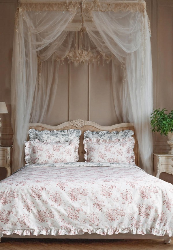 

Постельное белье Евро Bellehome, Белый, Кармелита