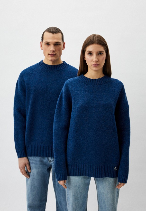 

Джемпер Berhasm, Синий, Oversized Merino Wool