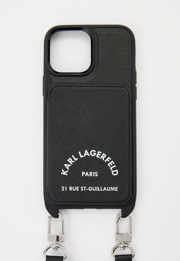 Чехол для iPhone Karl Lagerfeld 13 Pro Max, кросс-боди с кардслотом