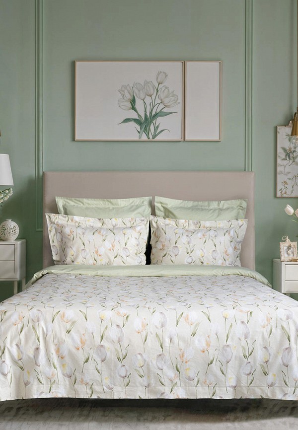 

Постельное белье Евро Bellehome, Разноцветный, Лале сатин