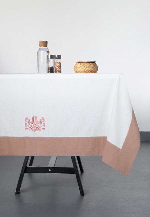 

Скатерть Bellehome, Белый, Scandi birds с вышивкой 140х170