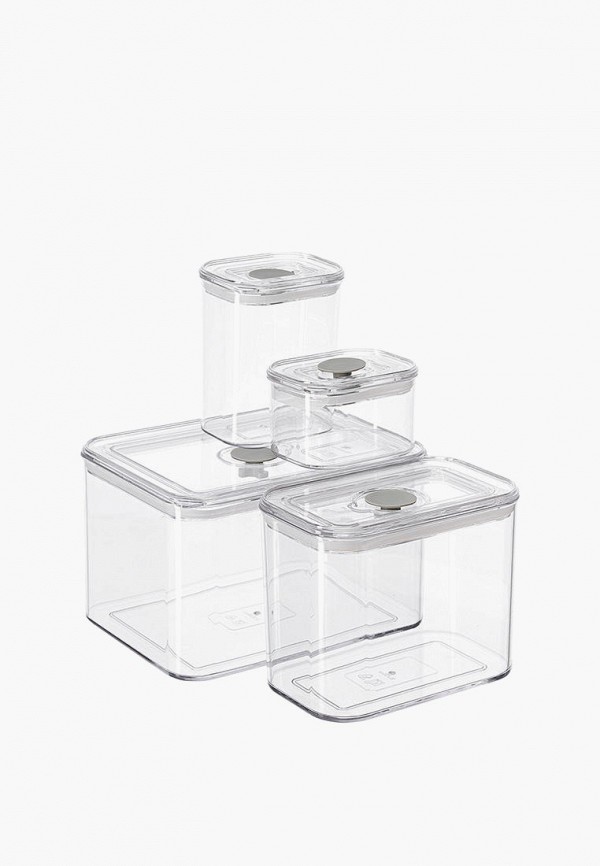 Набор контейнеров для хранения продуктов Smart Solutions Keep in с клапаном 4 шт