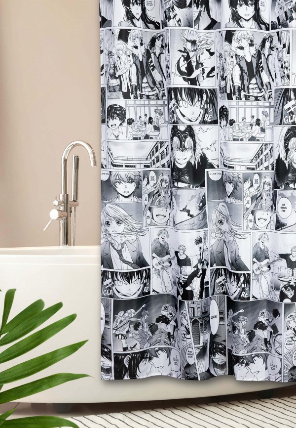 Штора для ванной Crazy Getup 180х180 Manga Anime motosserra homem impressão t camisa das mulheres verão manga curta roupas oversize camisetas harajuku feminino solto anime